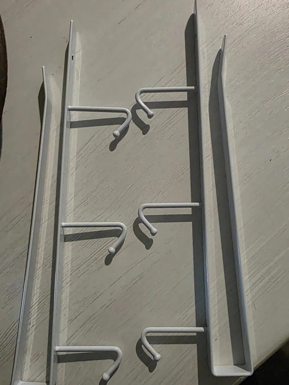 White Metal Wall Hook Rack for Home